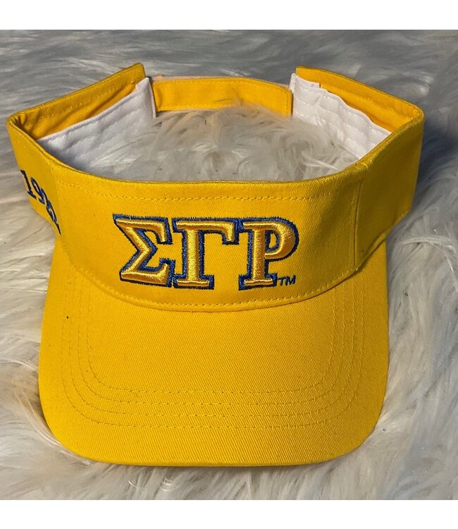 ΣΓΡ SALE - SGR Embroidered Visors - Royal & Gold (FA25)