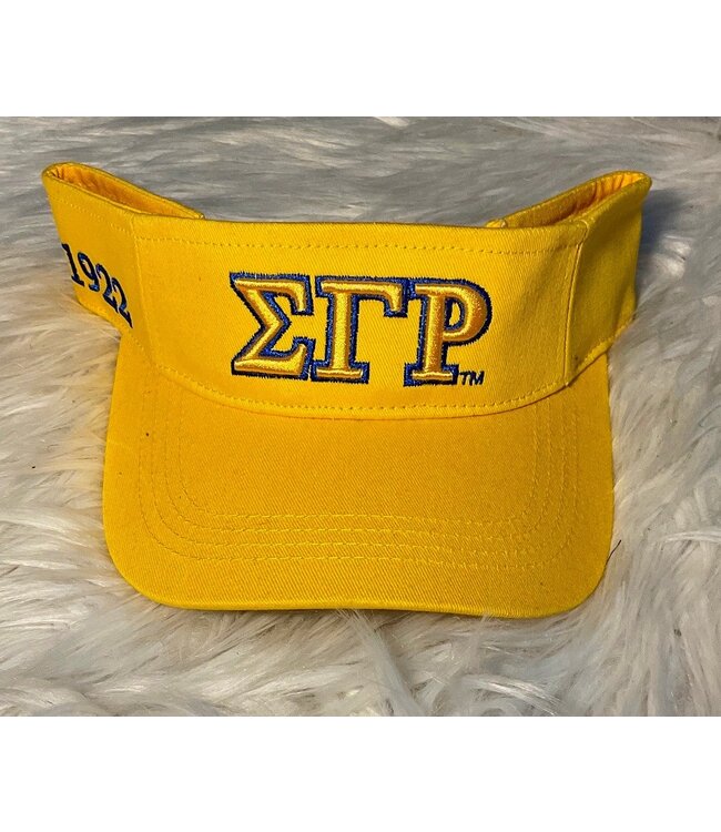 ΣΓΡ SALE - SGR Embroidered Visors - Royal & Gold (FA25)