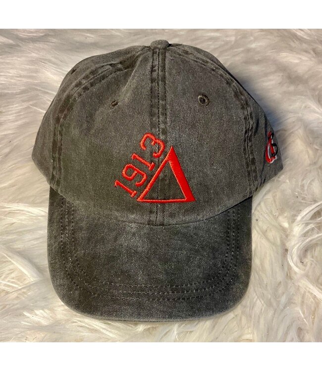 ΔΣΘ DST 1913 Grey Washed Baseball Cap (FA25)