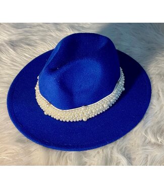 ΖΦΒ SALE! W ZPB Zeta Blue Hat with Pearls (SP26)