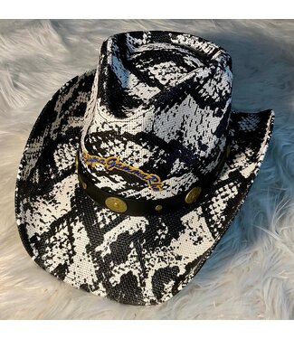 ΣΓΡ SALE! SGR Sigma Gamma Rho Snakeskin Cowboy Hat Last One! (SP26)