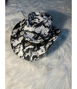ΖΦΒ SALE! ZPB Zeta Phi Beta Snakeskin Cowboy Hat (SP26)