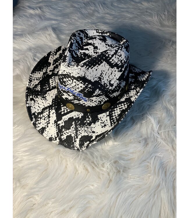 ΖΦΒ ZPB Snakeskin Cowboy Hat (FA25Y)