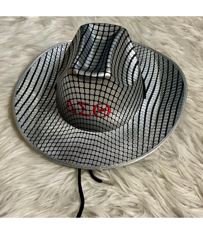 ΔΣΘ DST Silver/Black Cowboy Hat (FA25Y)