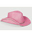 ΑΚΑ SALE! AKA Pink Lightweight Cowboy Hat with Rhinestones & Ivy (SP26)