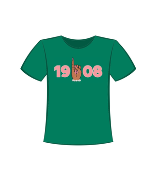 ΑΚΑ NEW! AKA Printed 1908 Pinky Green T-shirt (SP26)
