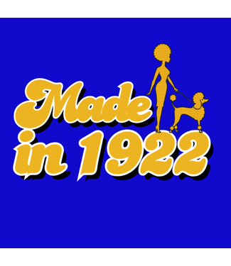 ΣΓΡ SGR Embroidered Made Poodle Royal T-shirt (FA25)