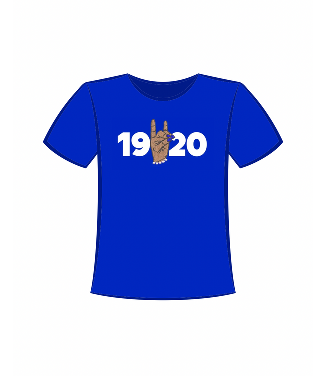 ΖΦΒ NEW! ZPB Embroidered 1920 Royal T-shirt (FA25)