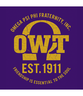 ΩΨΦ NEW! OPP Embroidered OWT Purple T-shirt (FA25)