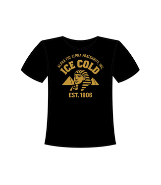 ΑΦΑ NEW! APA Alpha Phi Alpha Embroidered Sphinx Black T-shirt (SP26)