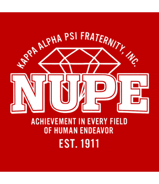 ΚΑΨ KAP Embroidered NUPE Red T-shirt (FA25)
