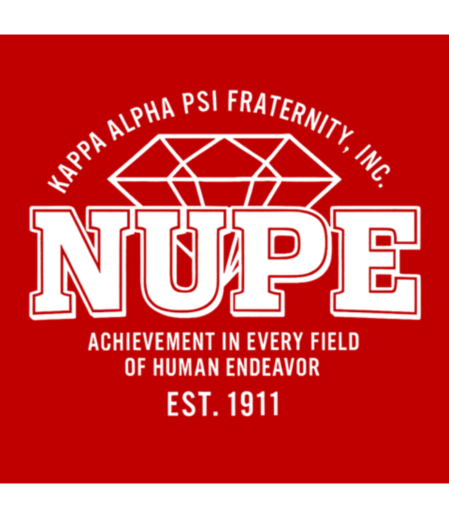 ΚΑΨ KAP Embroidered NUPE Red T-shirt (FA25)