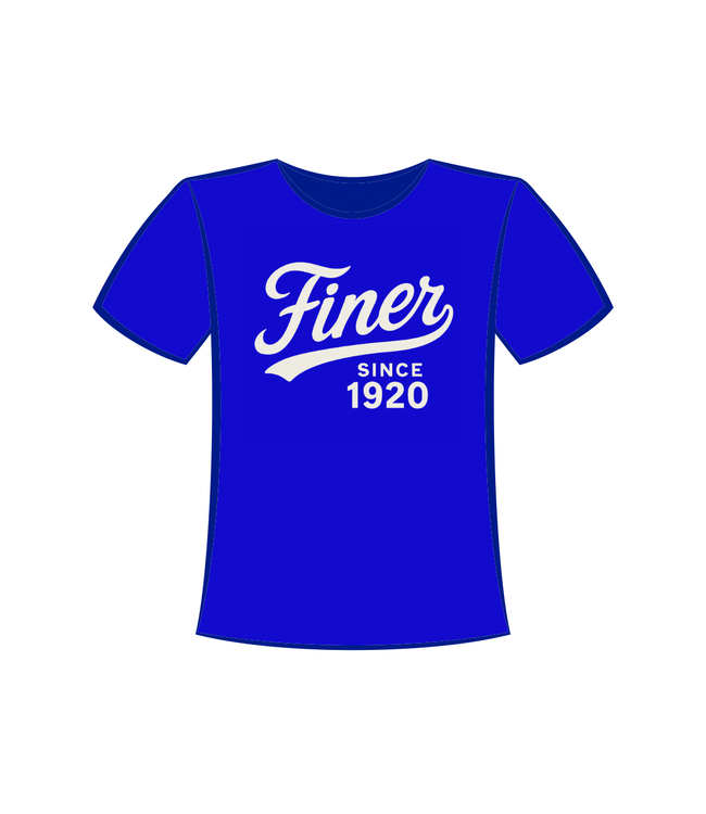 ΖΦΒ NEW! ZPB Zeta Phi Beta Embroidered Finer Royal T-shirt (SP26)