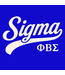 ΦΒΣ NEW! PBS Phi Beta Sigma Printed Sigma Royal T-shirt (SP26)