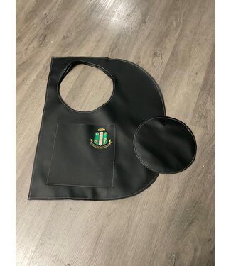 ΑΚΑ NEW! AKA Black Leather D Bag with Pouch(FA25)