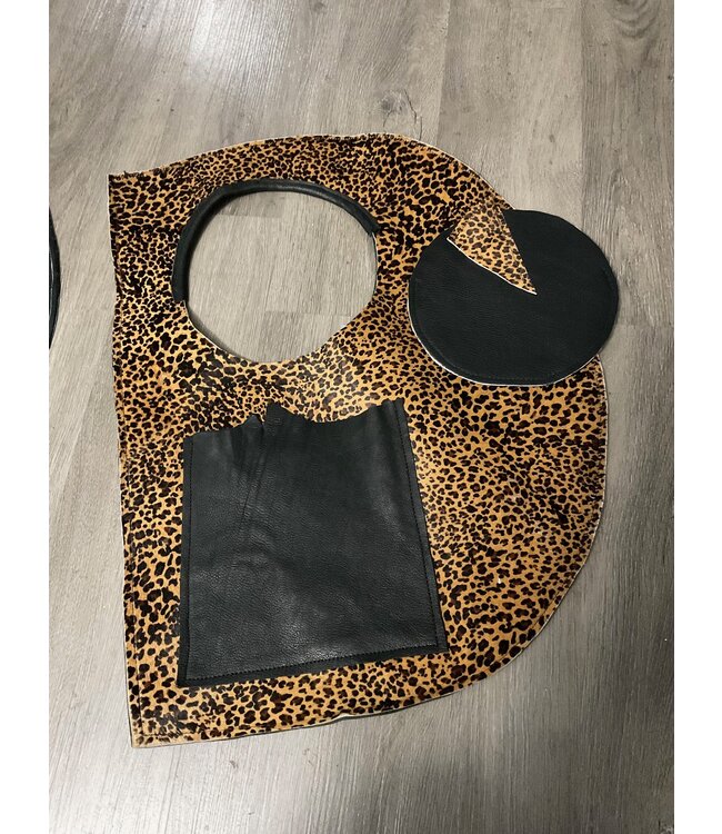 W Leopard/Black Leather D Bags (2 Options) (FA25)
