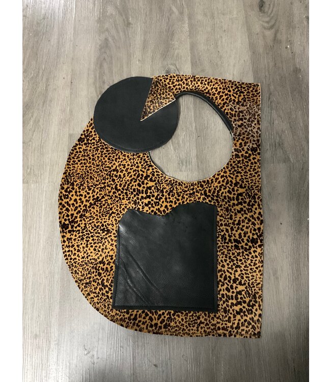 W Leopard/Black Leather D Bags (2 Options) (FA25)