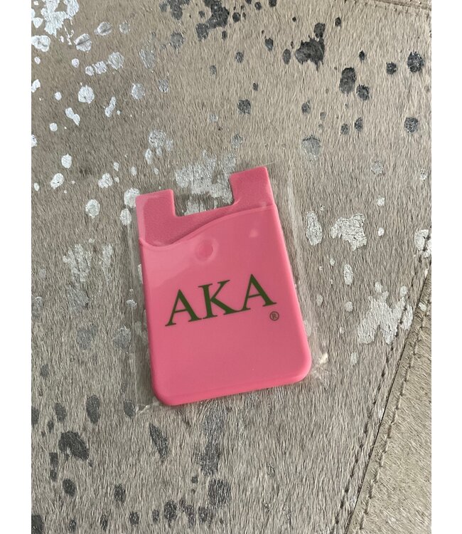 ΑΚΑ AKA Silicone Phone Wallet Pink (FA25)