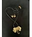 W Gold Elephant Necklace/Earrings Set (only 1 left) (FA25)