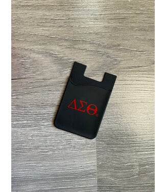 ΔΣΘ DST Silicone Phone Wallet Black (FA25)