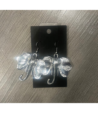 ΔΣΘ Silver Elephant Earrings (FA25)