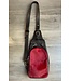 W Genuine Italian Leather Deep Red Cowhide Slingback/Crossbody (FA25)