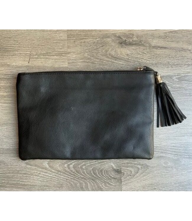 W Leather Woven Clutch (FA25)