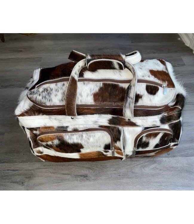 CC: Genuine Leather & Cowhide Roller & Duffle Bag (SP26)