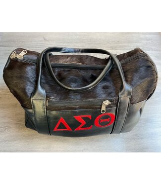 ΔΣΘ SALE DST Cowhide Embroidered Duffle Bag(FA25)