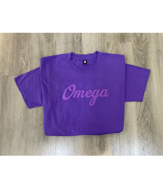 ΩΨΦ OPP Light Purple Script Purple Shirt(FA25)
