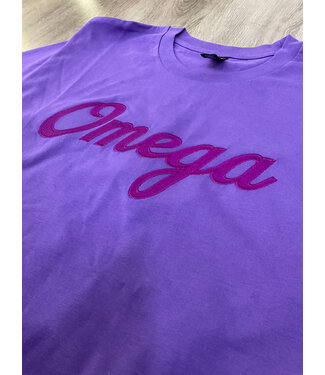 ΩΨΦ OPP Omega Dark Script Purple Shirt(FA25)