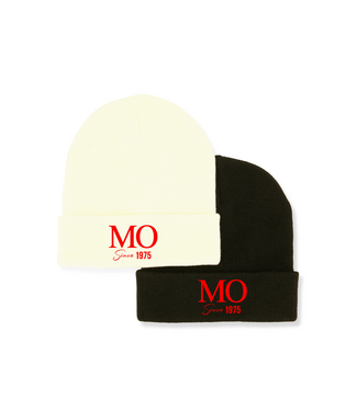 ΔΣΘ MO DST 50th Cream & Black Traditional Beanie (FA25)
