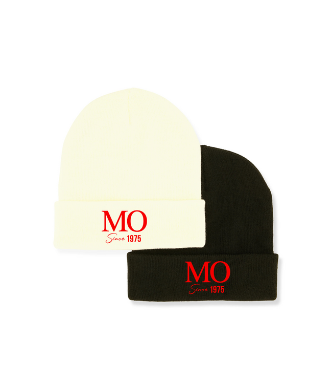 ΔΣΘ MO DST 50th Cream & Black Traditional Beanie (FA25)