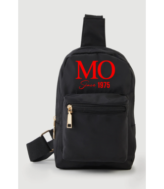 ΔΣΘ MO DST 50th Black Nylon Sling Crossbody (FA25)
