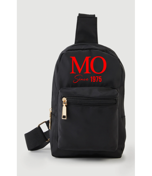 ΔΣΘ MO DST 50th Black Nylon Sling Crossbody (FA25)