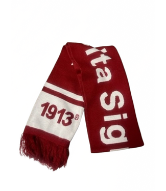 ΔΣΘ DST Knit Scarf Red (FA25)