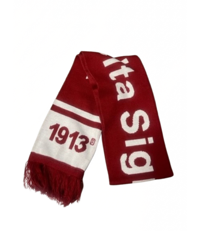 ΔΣΘ DST Knit Scarf Red (FA25)