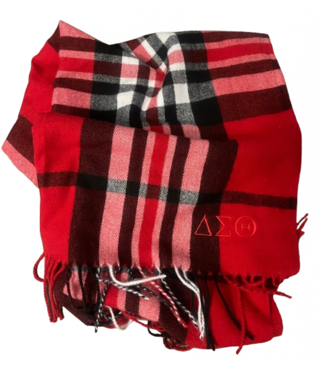 ΔΣΘ DST Cashmere Scarf Red (FA25)