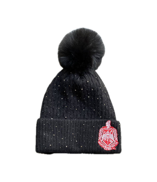 ΔΣΘ DST Shield Cream & Black Traditional Beanie(FA25)