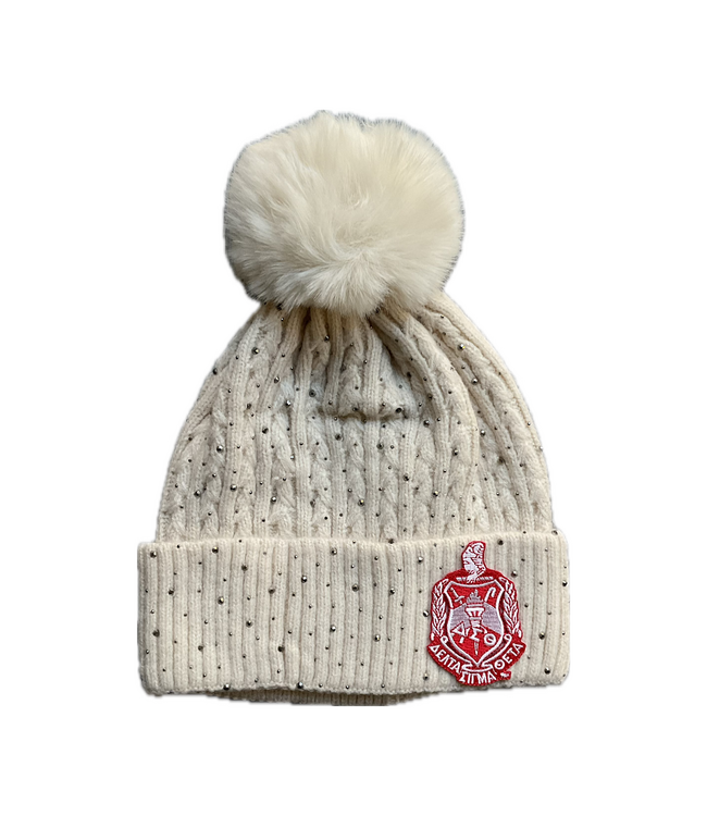 ΔΣΘ DST Shield Cream & Black Traditional Beanie(FA25)