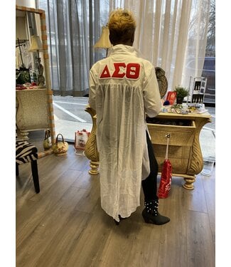 ΔΣΘ SALE DST Dress shirt w/ Chiffon Back, Black, Red, White (FA25)