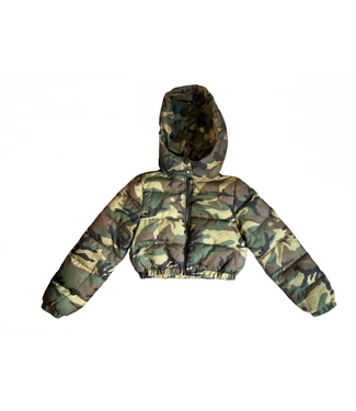 SALE DST 1913 Camo Puffer Hoodie(SMALL) (FA25)