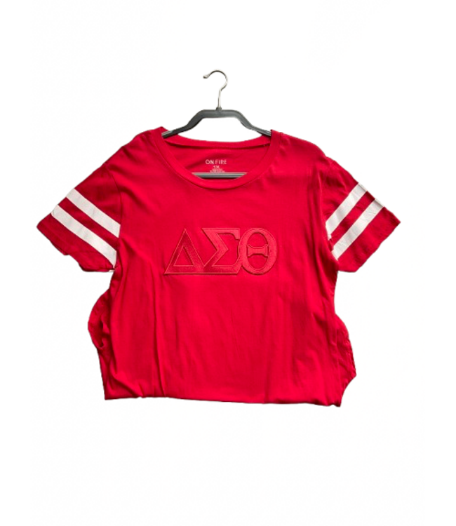 ΔΣΘ SALE DST 2 Stripe Red/Black Shirt (1X&2X) (FA25)