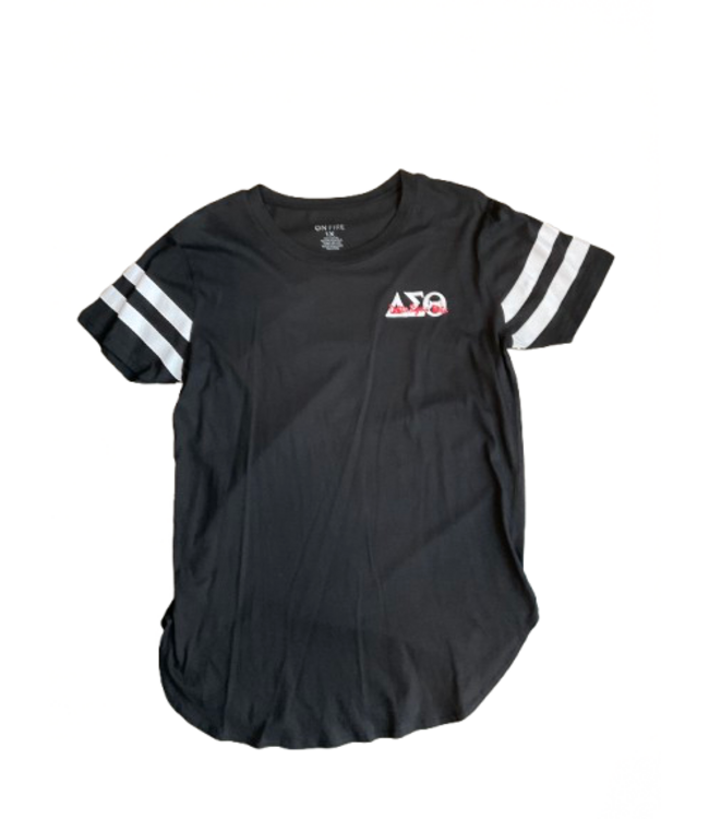 ΔΣΘ SALE DST 2 Stripe Red/Black Shirt (1X&2X) (FA25)