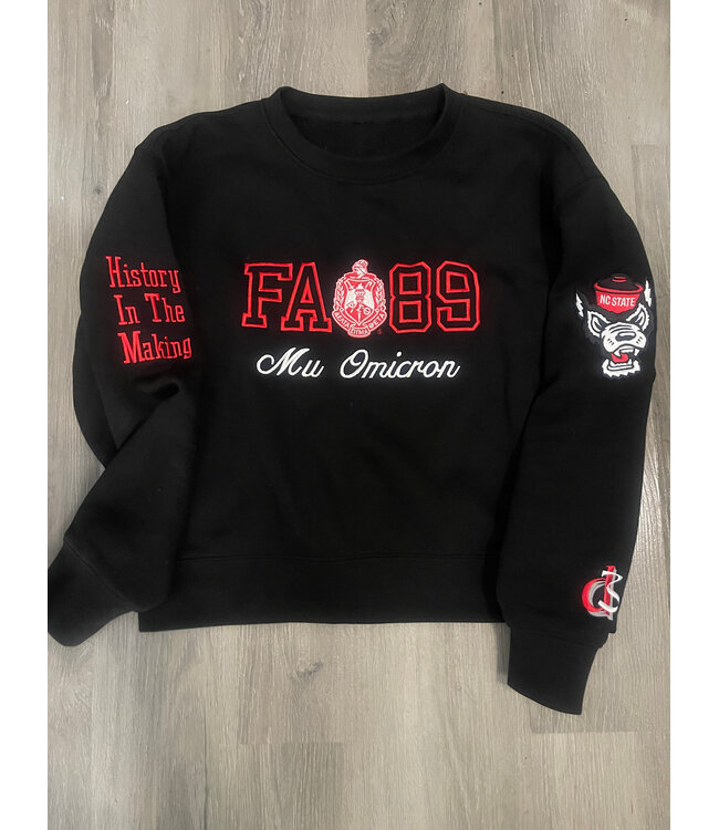 ΔΣΘ MO Custom Order Premium Sweatshirt (Black or Cream)($50+Customization)