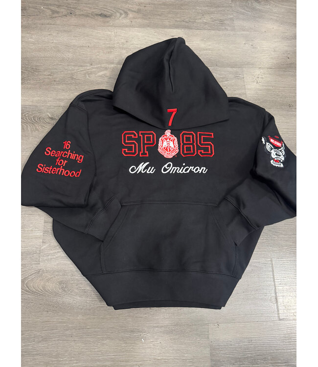 ΔΣΘ MO Custom Order Premium Embroidered Hoodie (Black or Cream)($60+Customization)