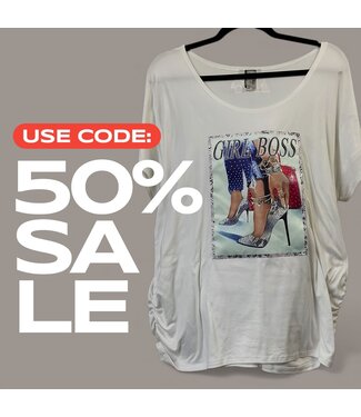 ΔΣΘ SALE! DST Girl Boss Oversized Crew Tee 2X (FA25) Last One 50% off