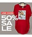ΔΣΘ SALE DST Red Rhinestone Graphic Oversized Crew Tee (3 Styles) (FA25)