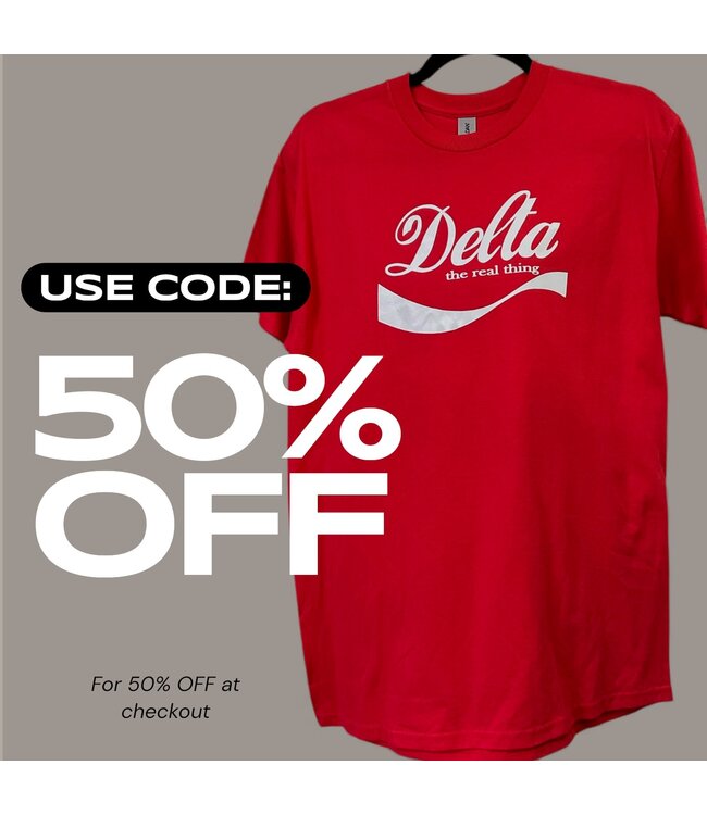 ΔΣΘ SALE DST Red Printed Tee (2 styles) (FA25)