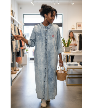 ΔΣΘ SALE DST Casual Denim Button Up Cover w/Peak A Boo Back (FA25)